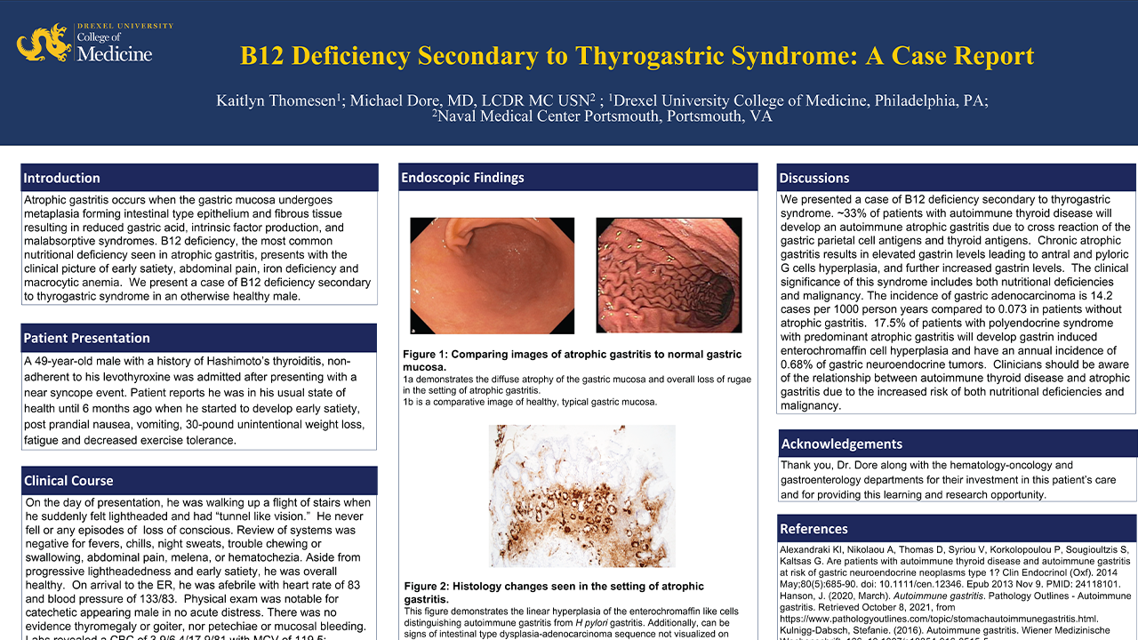 Kaitlyn Thomesen - PAW-24-B12 Deficiency Secondary to Thyrogastric Syndrome-r