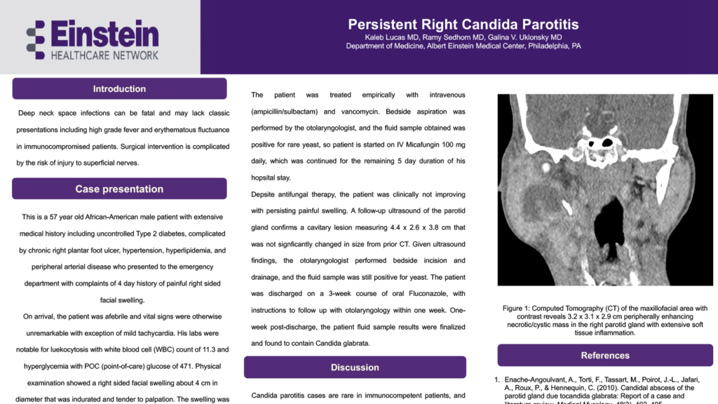 Kaleb Lucas - PAS-64-Persistent Right Candida Parotitis-r